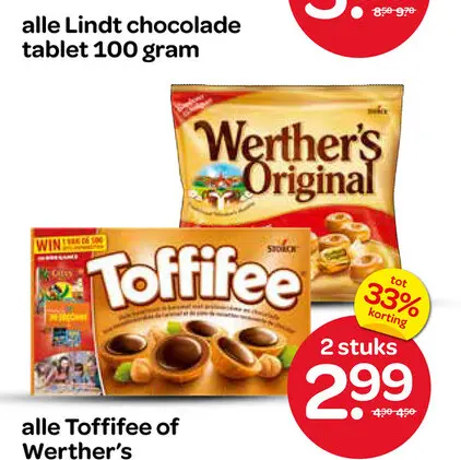 Aanbieding: Toffifee of Werther's
