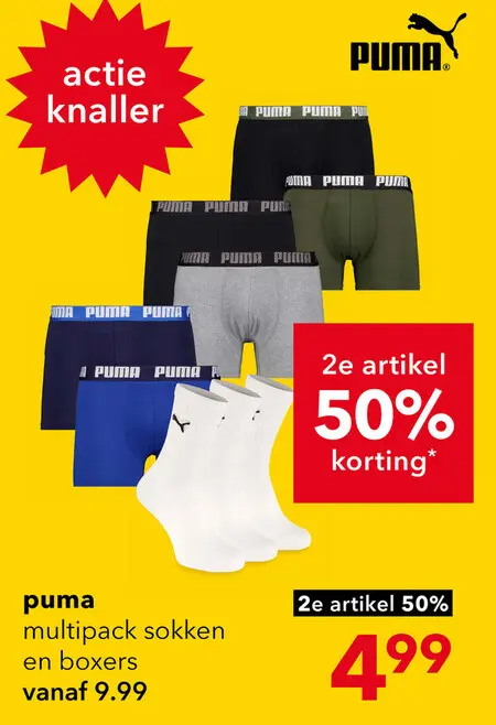 Aanbieding: multipack sokken en boxers