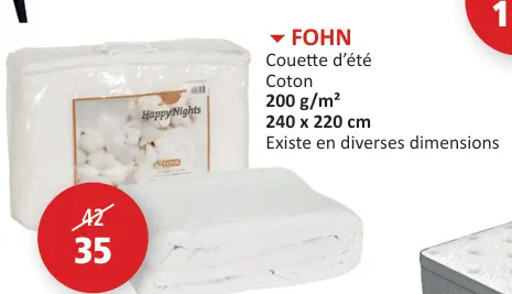 Offre: Couette d'été