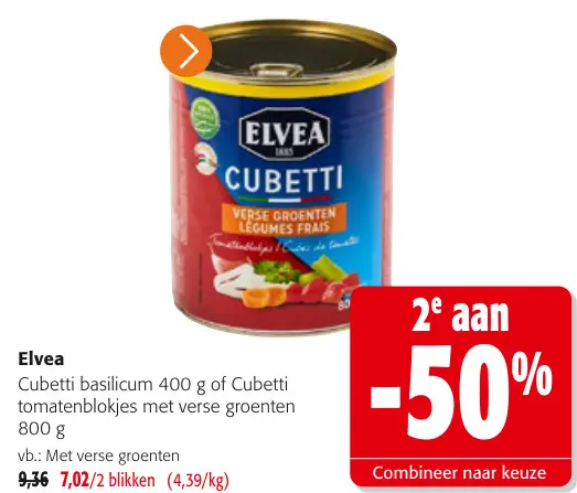 Promotie: Cubetti basilicum of Cubetti tomatenblokjes met verse groenten