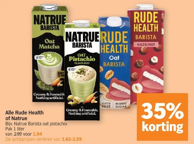 Promotie: Alle Rude Health of Natrue
