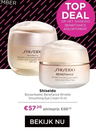 Aanbieding: Benefiance Wrinkle Smoothing Eye Cream