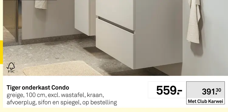 Aanbieding: Tiger onderkast Condo