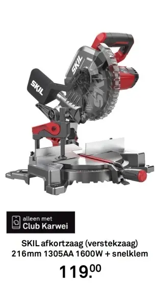 Aanbieding: afkortzaag (verstekzaag)