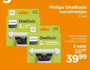 Aanbieding: Philips OneBlade navulmesjes