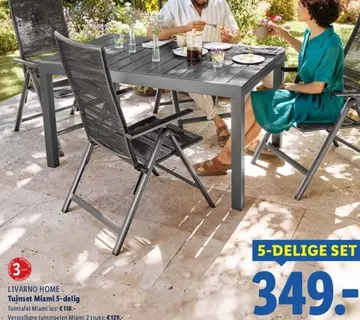 Aanbieding: Tuinset Miami 5-delig