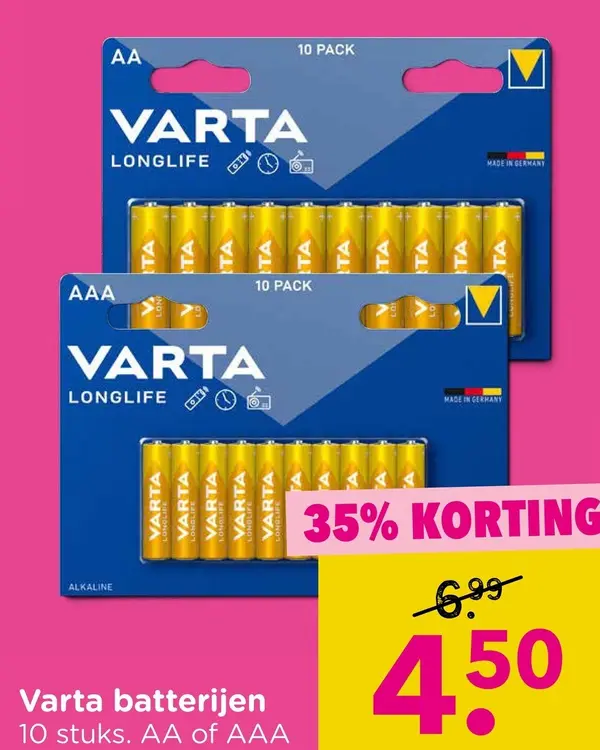 Aanbieding: Batterijen