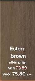 Aanbieding: PVC vloer Estera brown