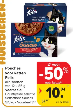 Promotie: Pouches voor katten