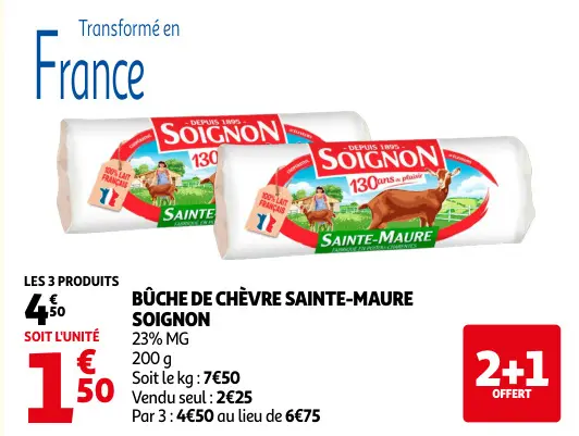 Promotie: Bûche de chèvre sainte-maure