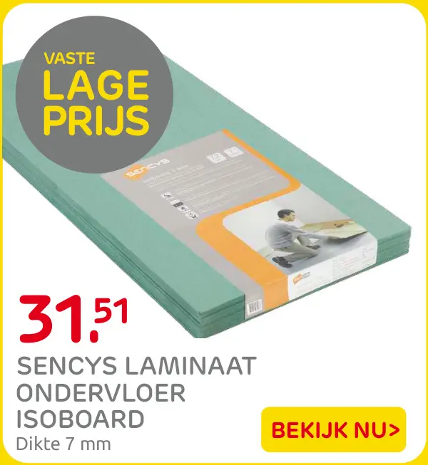 Aanbieding: Laminaat ondervloer isoboard