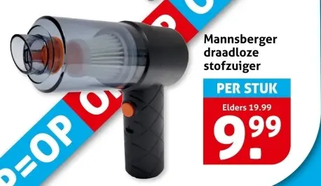 Aanbieding: draadloze stofzuiger