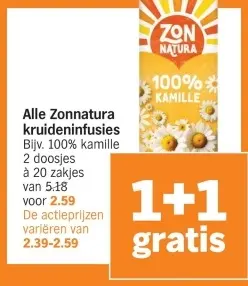 Aanbieding: Alle Zonnatura kruideninfusies
