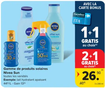 Offre: Gamme de produits solaires Sun