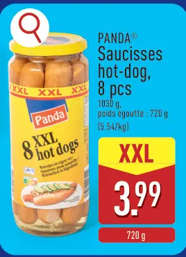 Offre: Saucisses hot-dog