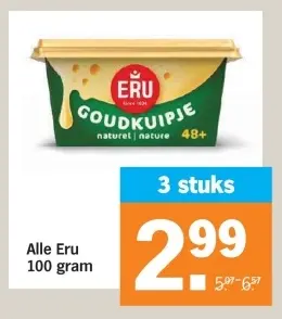 Aanbieding: Alle Eru 100 gram