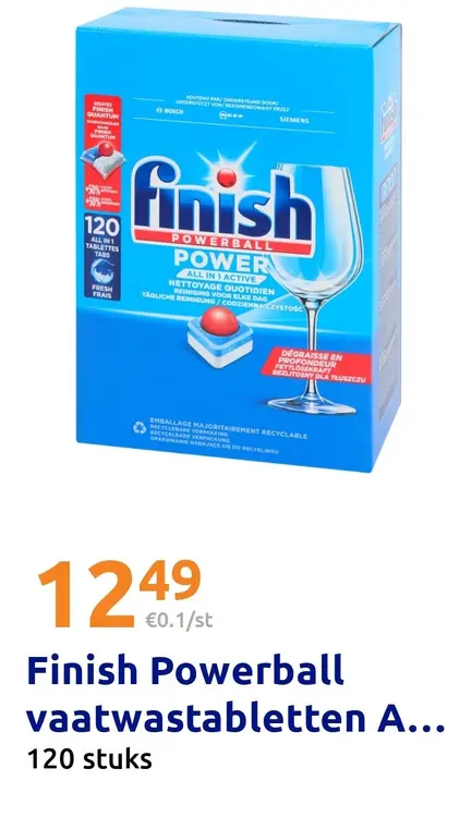 Aanbieding: Powerball vaatwastabletten All in 1