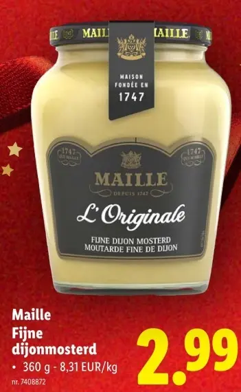 Promotie: Fijne dijonmosterd