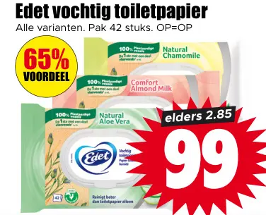 Aanbieding: Vochtig toiletpapier