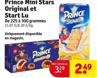 Offre: Prince Mini Stars Original et Start Lu