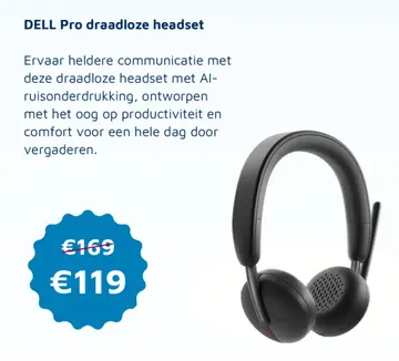 Aanbieding: DELL Pro draadloze headset