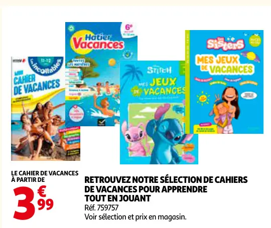 Promotie: Cahier de vacances