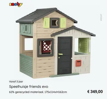 Aanbieding: Speelhuisje friends evo