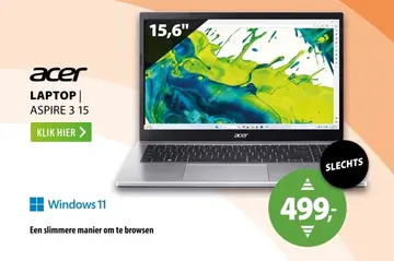 Aanbieding: Acer Laptop Aspire 3 15