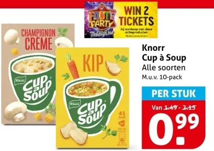 Aanbieding: Cup à Soup