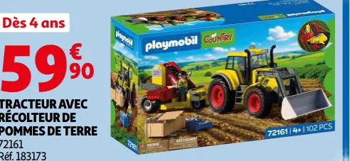 Promotie: Tracteur avec récolteur de pommes de terre