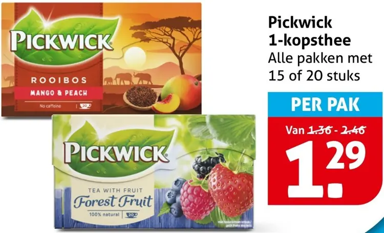 Aanbieding: 1-kopsthee