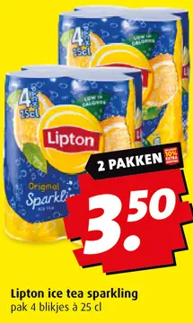 Aanbieding: Lipton ice tea sparkling
