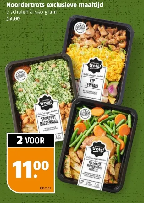 Aanbieding: Noordertrots exclusieve maaltijd