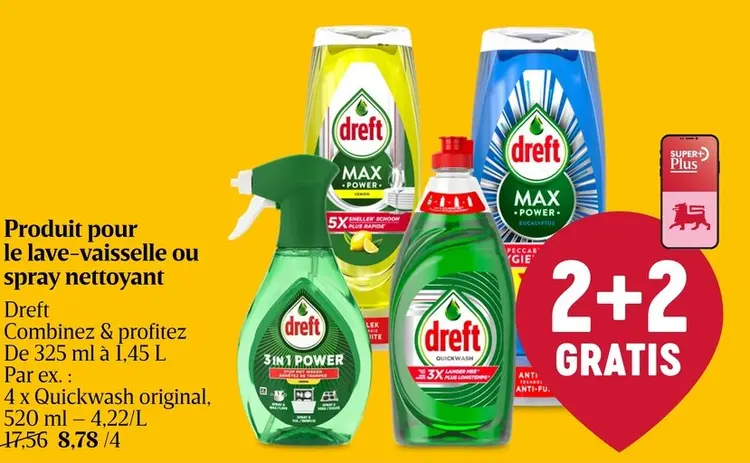 Offre: Produit pour le lave-vaisselle ou spray netto