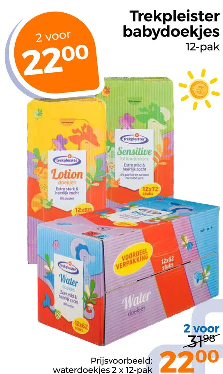 Aanbieding: Babydoekjes 12-pack