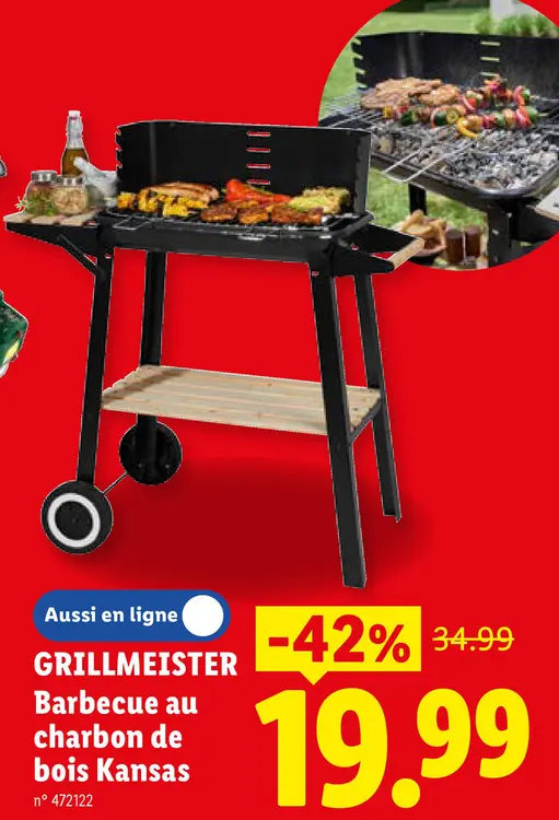 Offre: Barbecue au charbon de bois Kansas