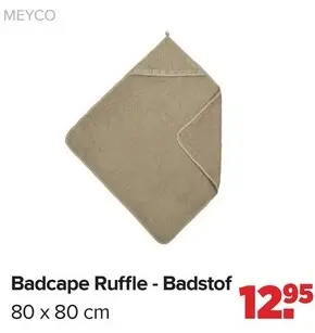 Aanbieding: Badcape Ruffle - Badstof
