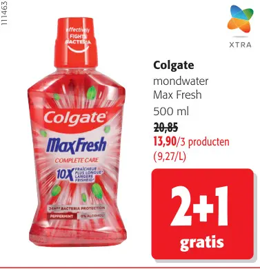 Promotie: Colgate mondwater Max Fresh