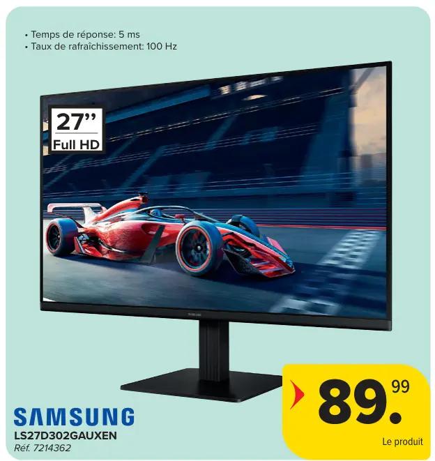 Offre: Samsung LS27D302GAUXEN