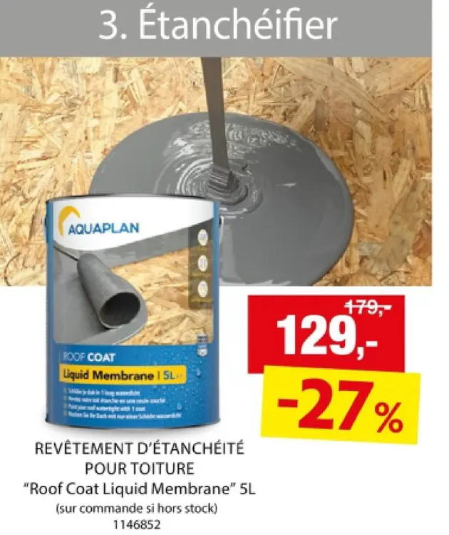 Offre: Revêtement d'étanchéité pour toiture