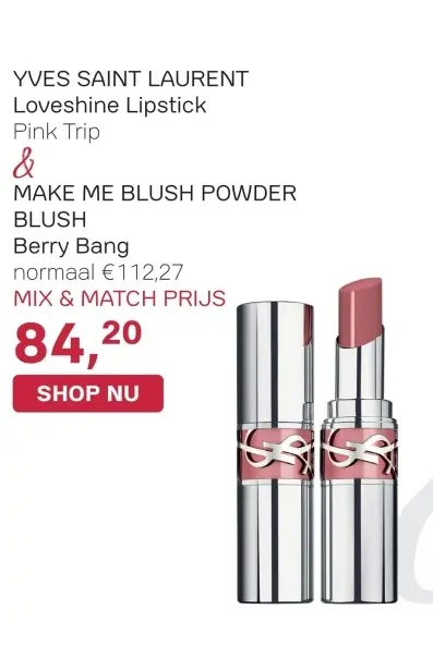 Aanbieding: YVES SAINT LAURENT Loveshine Lipstick & MAKE