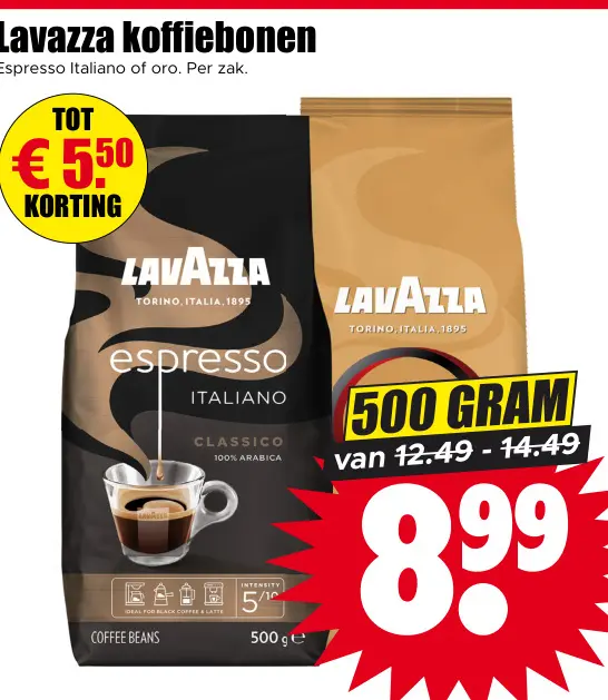 Aanbieding: Lavazza koffiebonen