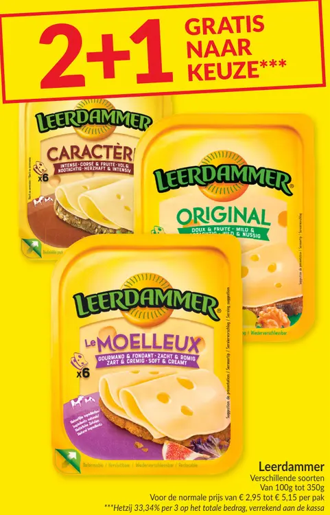 Promotie: Leerdammer Verschillende soorten