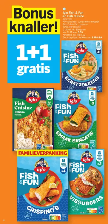 Promotie: Fish & Fun en Fish Cuisine