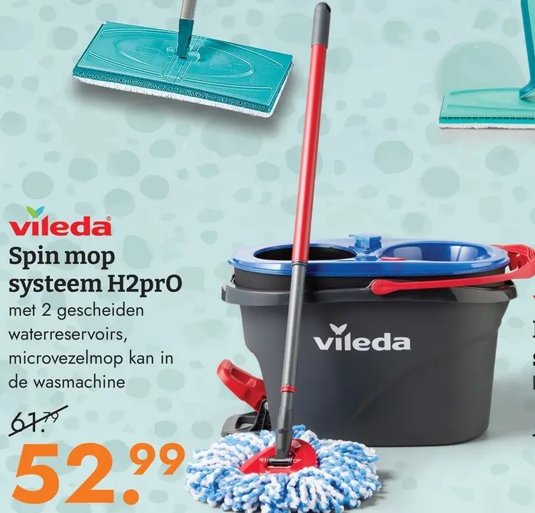 Aanbieding: Spin mop systeem H2prO
