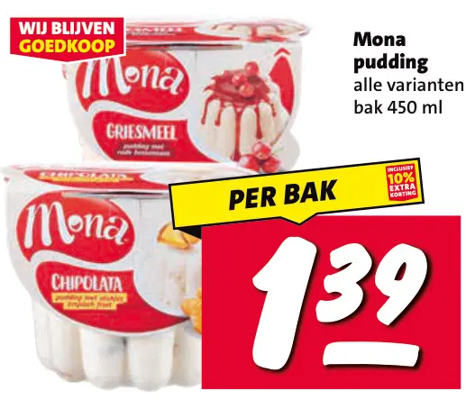 Aanbieding: pudding