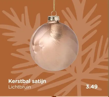 Aanbieding: Kerstbal satijn
