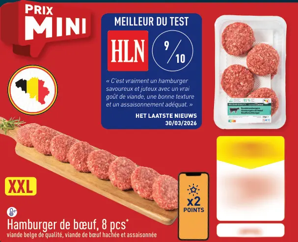 Offre: Hamburger de bœuf