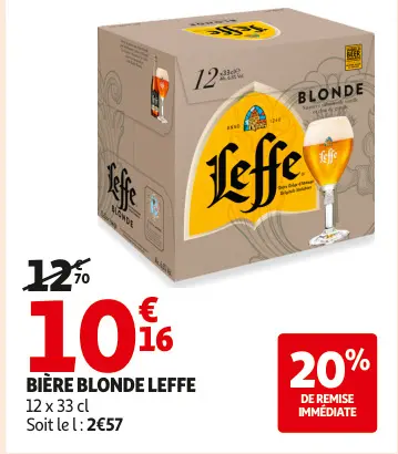 Promotie: Bière blonde Leffe