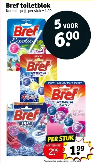 Promotie: Bref toiletblok